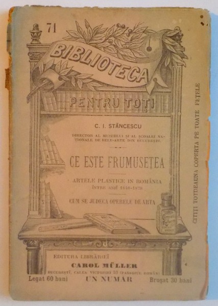 CE ESTE FRUMUSETEA , ARTELE PLASTICE IN ROMANIA , CUM SE JUDECA OPERELE DE ARTA , ANUL II , IUNIE 1896