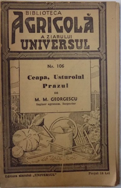 CEAPA, USTUROIUL, PRAZUL NR. 106 de M. M. GEORGESCU