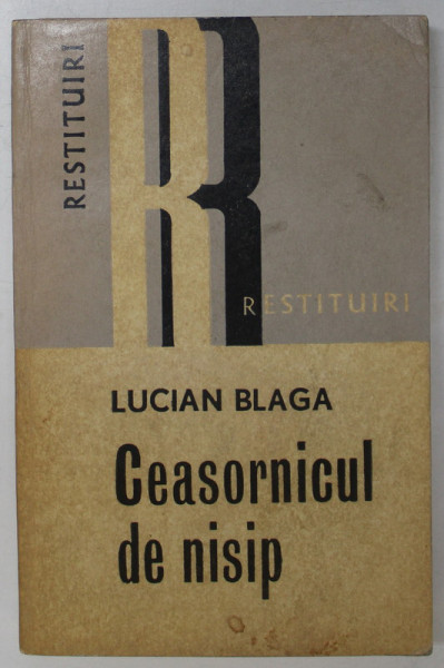 CEASORNICUL DE NISIP de LUCIAN BLAGA , 1973