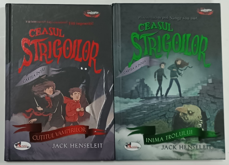 CEASUL STRIGOILOR de JACK HENSELEIT , ilustratii de RYAN ANDREWS , VOLUMELE I - II , 2018