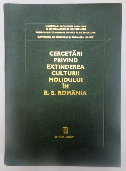 CERCETARI PRIVIND EXTINDEREA CULTURII MOLIDULUI IN R.S. ROMANIA de GGH. MARCU...GH. PLORESCU , 1974