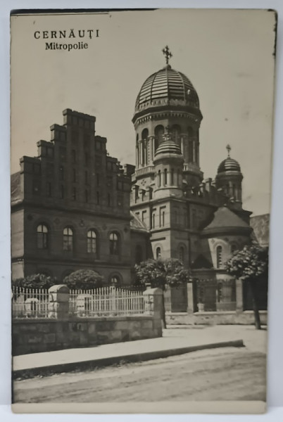 CERNAUTI , MITROPOLIA , FOTOGRAFIE TIP CARTE POSTALA , 1936