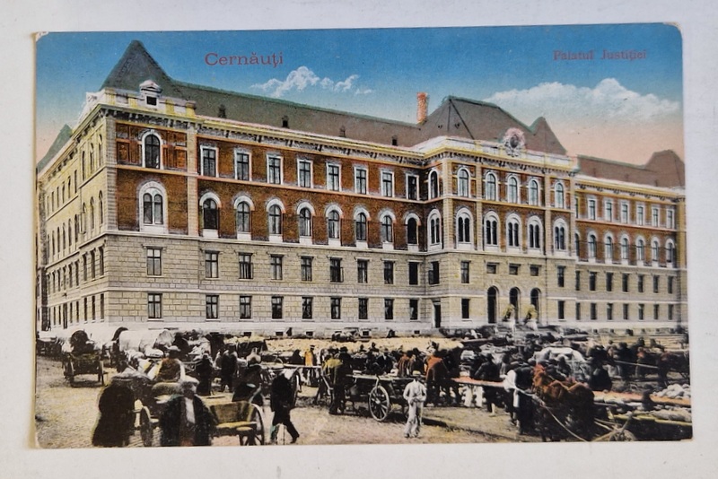 CERNAUTI , PALATUL JUSTITIEI , CARTE POSTALA , INCEPUT DE SECOL XX