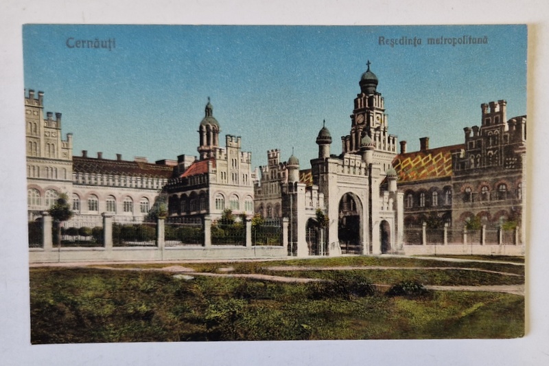 CERNAUTI , RESEDINTA MITROPOLITANA , FOTOGRAFIE FORMAT CARTE POSTALA , INCEPUT DE SECOL XX