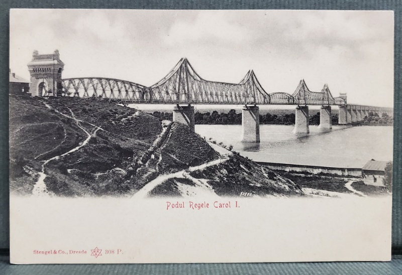 CERNAVODA , PODUL '' CAROL I '' , CARTE POSTALA , CLASICA