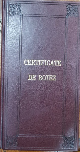 CERTIFICATE DE BOTEZ DIN COMUNA CREVEDIA, Anul 1904