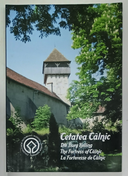 CETATEA CALNIC , ALBUM DE PREZENTARE IN ROMANA , GERMANA , ENGLEZA , FRANCEZA , de MARIUS  PORUMB , ANII  '2000, PREZINTA  HALOURI DE APA