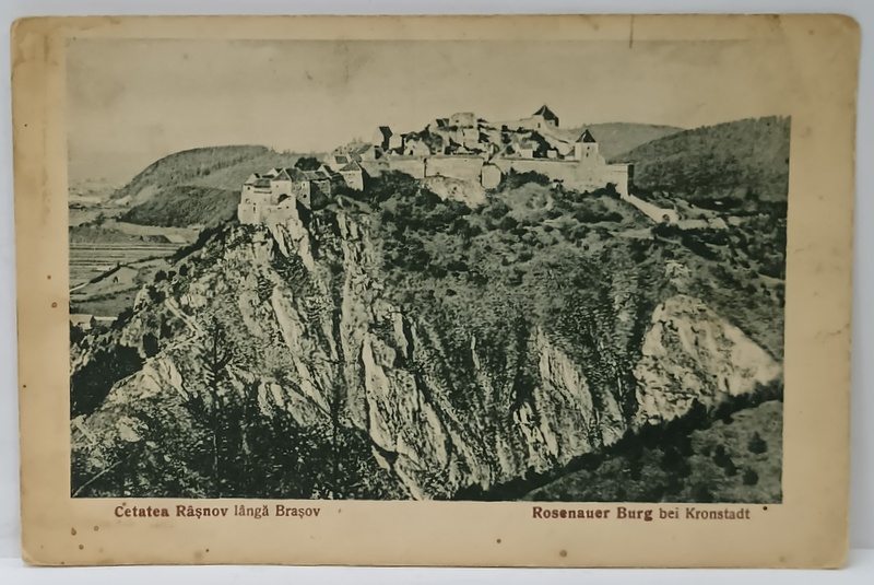 CETATEA RASNOV , LANGA BRASOV , VEDERE GENERALA , CARTE POSTALA ILUSTRATA , 1942
