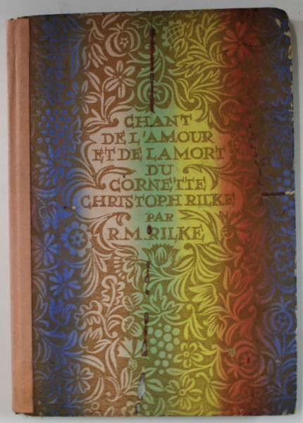 CHANT DE L 'AMOUR ET DE LA MORT DU CORNETTE CRISTOPH RILKE par RAINER MARIA RILKE , 1940