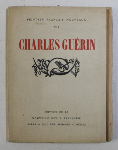 CHARLES GUERIN , SERIES PEINTRES FRANCAIS NOUVEAUX NO. 2 , 1920
