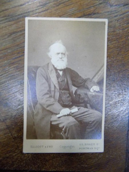 Charles Lyell, fotografie originala tip CDV