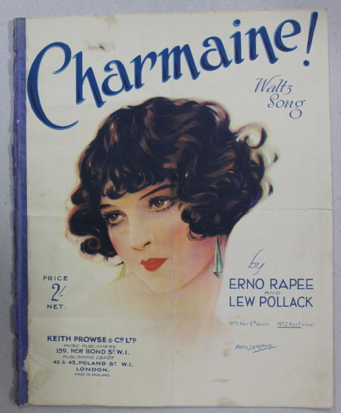 CHARMAINE ! WALTZ SONG by ERNO RAPEE and LEW POLLACK , 1927, PARTITURA