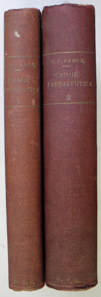 CHIMIE FARMACEUTICA de G. P. PAMFIL , VOLUMELE I - II  , 1937 - 1938 , DEDICATIE*