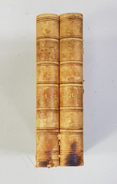 CHRESTOMATIE ROMANA , TEXTE TIPARITE SI MANUSCRISRE DIALECTALE SI POPULARE INTRE SEC XVI-XIX de M. GASTER-BUCURESTI , VOL I - II , 1891