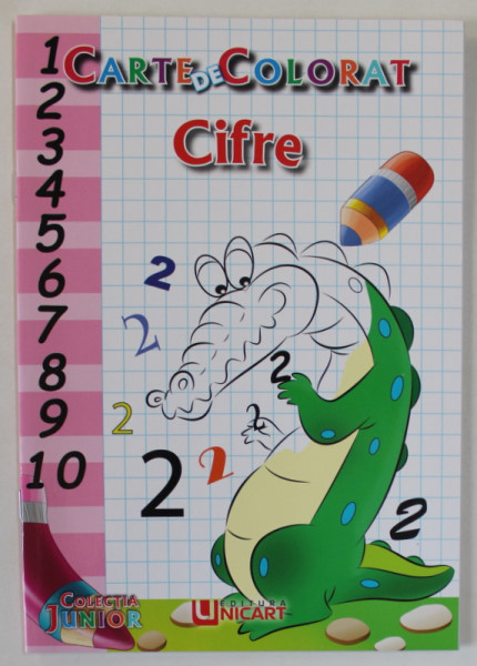 CIFRE , CARTE DE COLORAT ,  COLECTIA  JUNIOR , ANII '2000