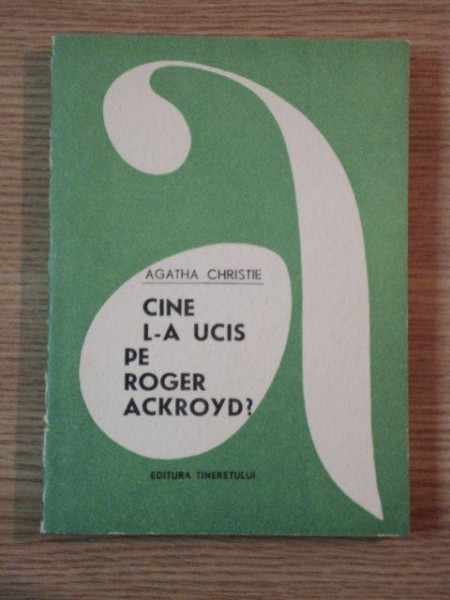 CINE L-A UCIS PE ROGER ACKROYD de AGATHA CHRISTIE , 1961