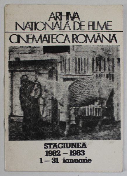 CINEMATECA ROMANA , STAGIUNEA 1982- 1983 , 1 - 31 IANUARIE  , PROGRAM , APARUT 1982