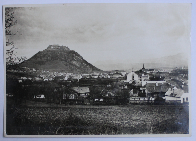 CISNADIOARA - VEDERE GENERALA , FOTOGRAFIE , MONOCROMA , PERIOADA INTERBELICA