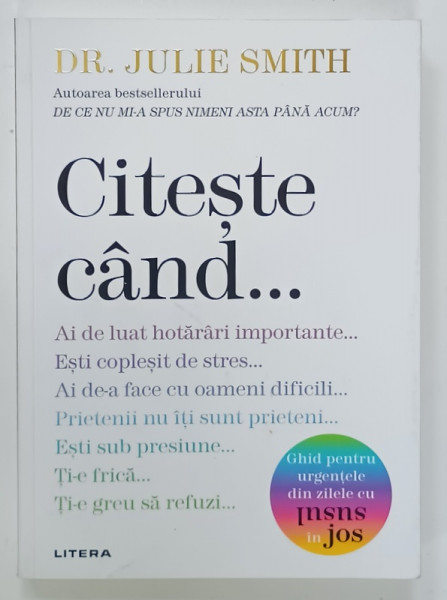 CITESTE CAND ...AI DE LUAT HOTARARI IMPORTANTE ....TI - E GREU SA REFUZI de DR. JULIE  SMITH , 2025