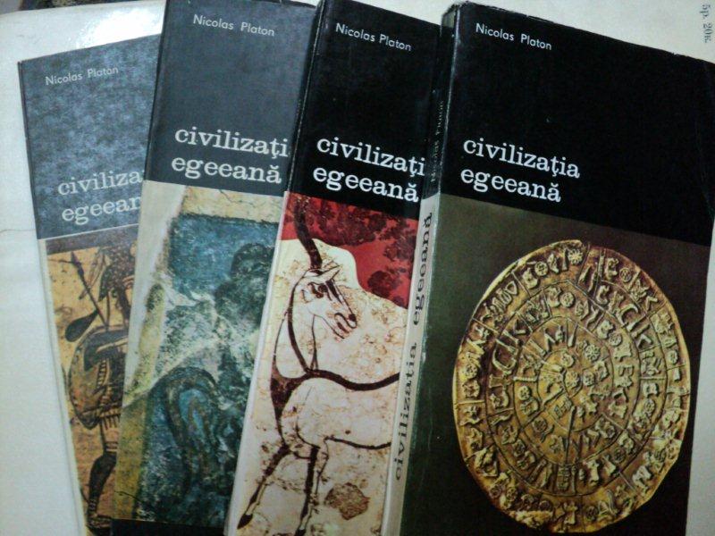 CIVILIZATIA EGEEANA - NICOLAS PLATON- VOL. I-IV  BUC.1988