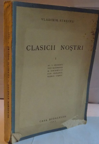 CLASICII NOSTRI de VLADIMIR STREINU , 1943