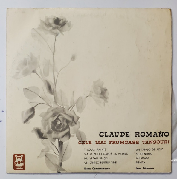 CLAUDE ROMANO - CLE MAI FRUMOASE TANGOURI , DISC VINYL , 1966