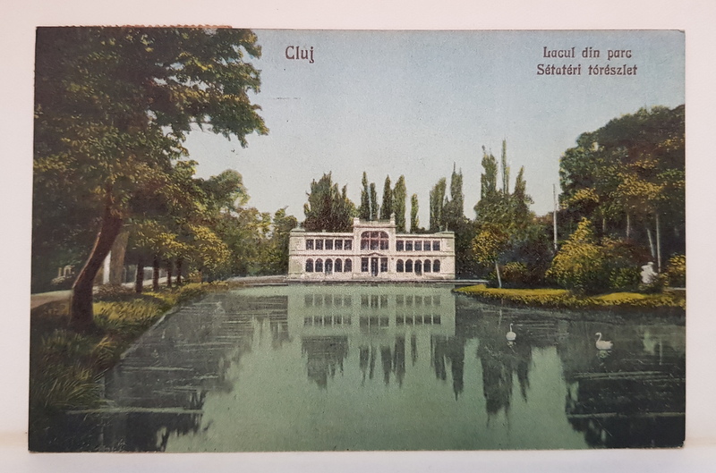 CLUJ , LACUL DIN PARC , CARTE POSTALA , INTERBELICA