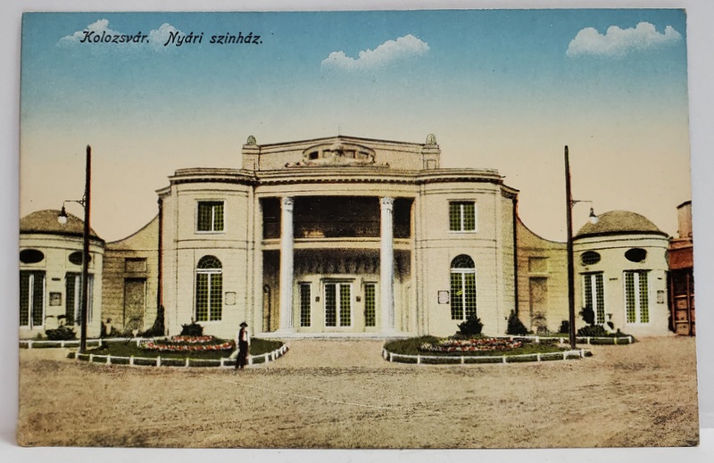 CLUJ , TEATRUL DE VARA , CARTE POSTALA , INCEPUTUL SEC. XX