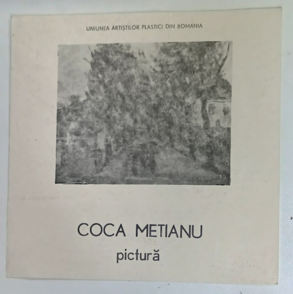 COCA METIANU , pictura , CATALOG DE EXPOZITIE , 1991