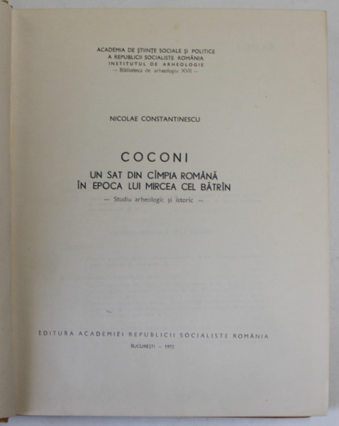 COCONI-NICOLAE CONSTATINESCU  1972