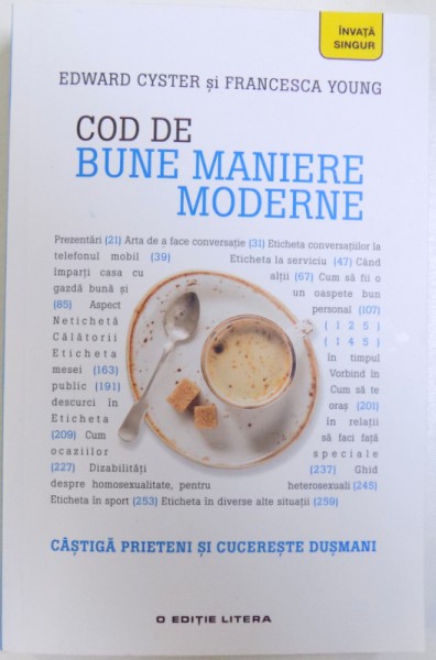 COD DE BUNE MANIERE MODERNE de EDWARD CYSTER si FRANCESCA YOUNG , 2018