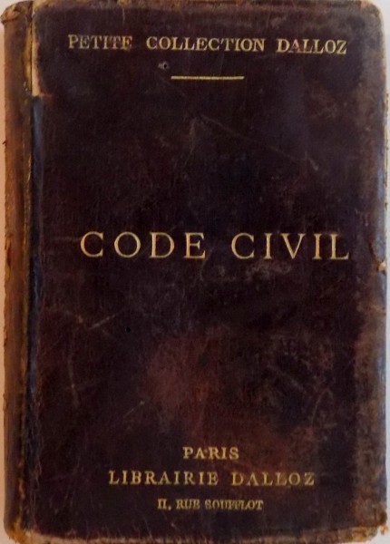 CODE CIVIL, PETITE COLLECTION DALLOZ, 1913