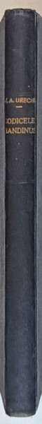 CODEX BANDINUS , MEMORIU ASUPRA SCRIEREI LUI BANDINUS DELA 1646 , ANALELE ACADEMIEI ROMANE , MEMORIILE SECTIUNII ISTORICE , TOMULU XVI , 1893 - 1894 , 1895
