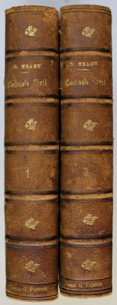 CODICELE CIVIL - ADNOTAT SI COMENTAT de DIMITRIE NEAGU , VOLUMELE I - II , 1905 - 1907