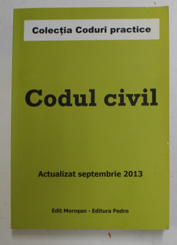 CODUL CIVIL - ACTUALIZAT SEPTEMBRIE 2013