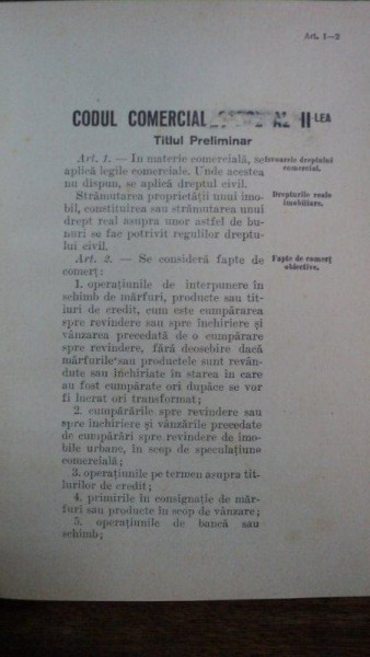 CODUL COMERCIAL CAROL AL II-LEA, EDITIE OFICIALA 1940