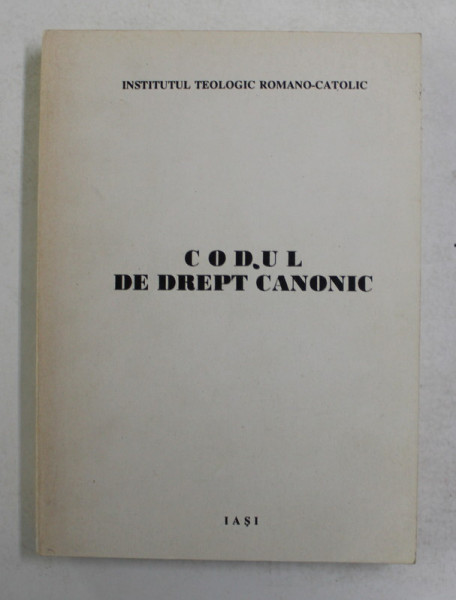 CODUL DE DREPT CANONIC , 1995