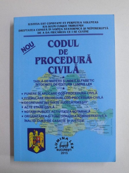 CODUL DE PROCEDURA CIVILA 2015