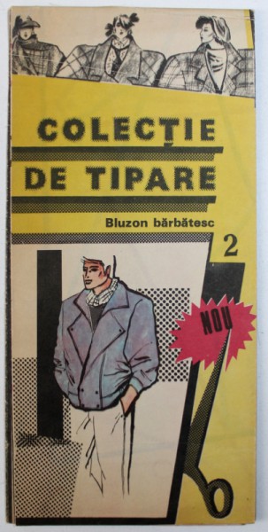 COLECTIA DE TIPARE  - BLUZON BARBATESC , conceptie grafica ARH. SILVIA CONSTANTINESCU si ARH. ENRICO POPESCU