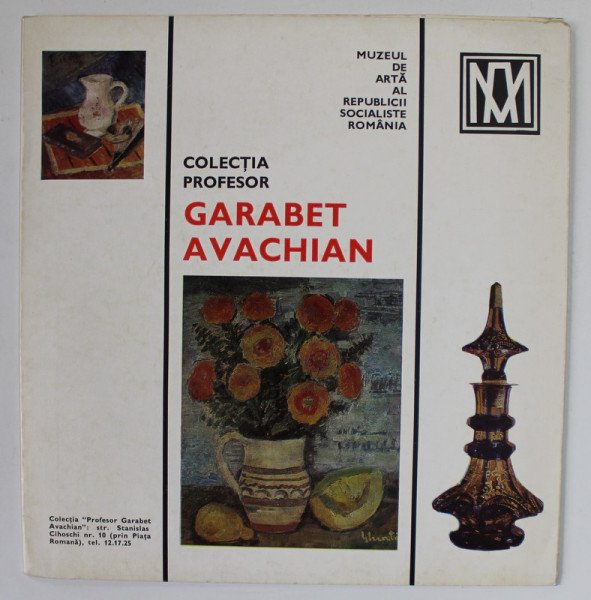 COLECTIA PROFESOR GARABET AVACHIAN , CATALOG   , ANII '70 - ' 80