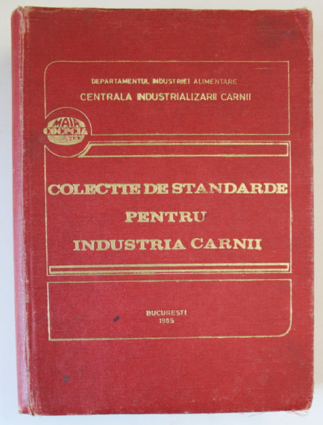 COLECTIE DE STANDARDE PENTRU INDUSTRIA CARNII , 1965