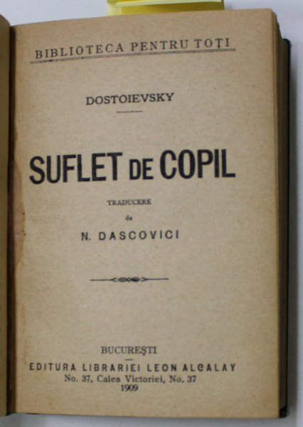 COLEGAT DE 4 CARTI DE DOSTOIEVSKI , 1909