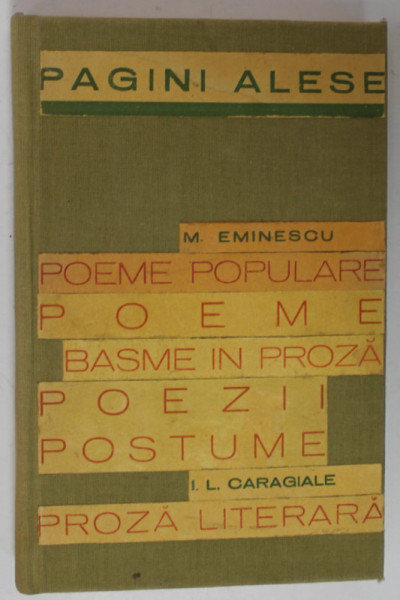 COLEGAT DE 5 CARTI de MIHAI EMINESCU si I.L. CARAGIALE , 1936 , VEZI DESCRIEREA !
