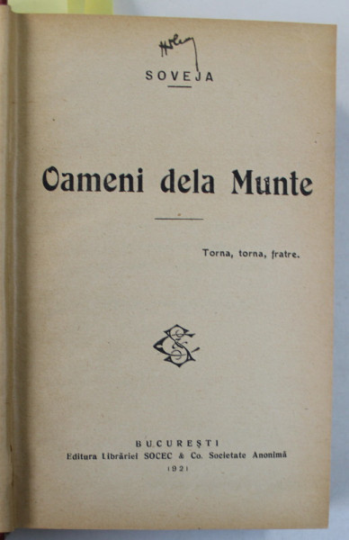 COLEGAT DE CINCI CARTI de SIMION MEHEDINTI - SOVEJA , 1918 -1921