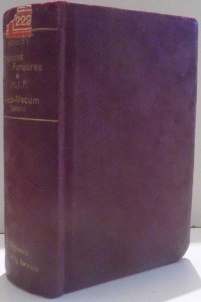 COLIGAT , ORAISONS FUNEBRES , 1909, VADE-MECUMSALESIEN DE LA JEUNE CHRETIENNE ,1895