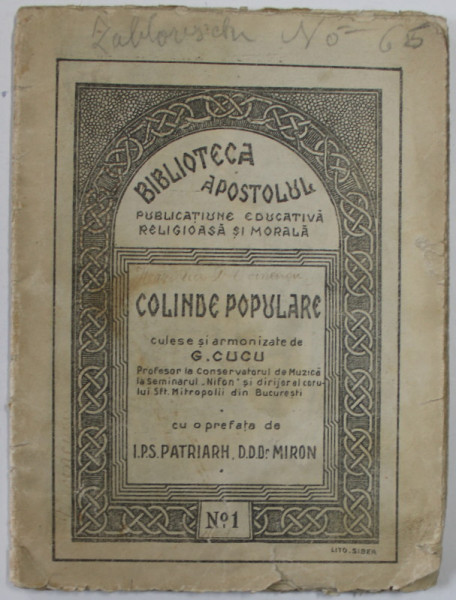 COLINDE POPULARE culese de G. CUCU