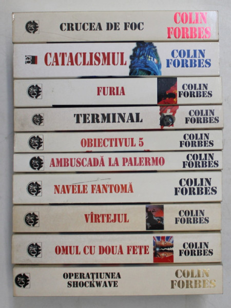 COLLIN FORBES , SET DE 10 ROMANE , EDITURA RAO