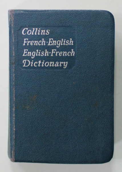 COLLINS FRENCH GEM DICTIONARY , FRENCH - ENGLISH / ENGLISH - FRENCH by GUSTAVE RUDLER and NORMAN C. ANDERSON , 1966