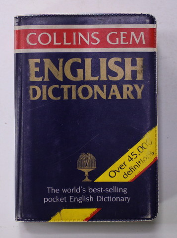COLLINS GEM - ENGLISH  DICTIONARY - OVER 45.000 DEFINITIONS , 1989, FORMAT DE BUZUNAR