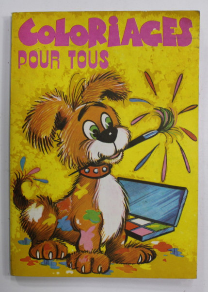 COLORIAGES POUR TOUS , ANII '70 , CARTE DE COLORAT